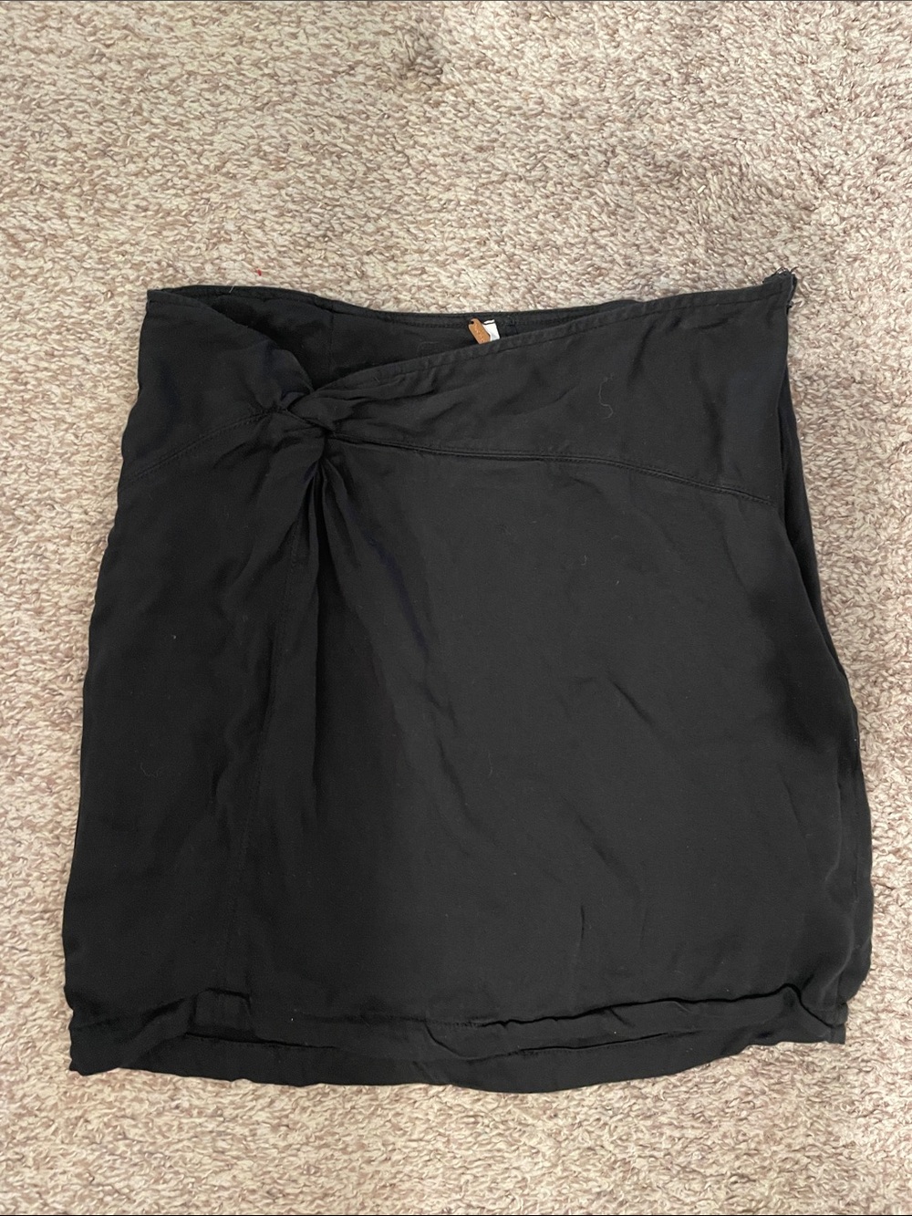Free people black mini skirt size 2